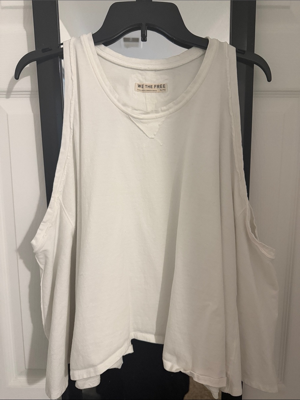 We The Free Creamy White Flowy Tank Top